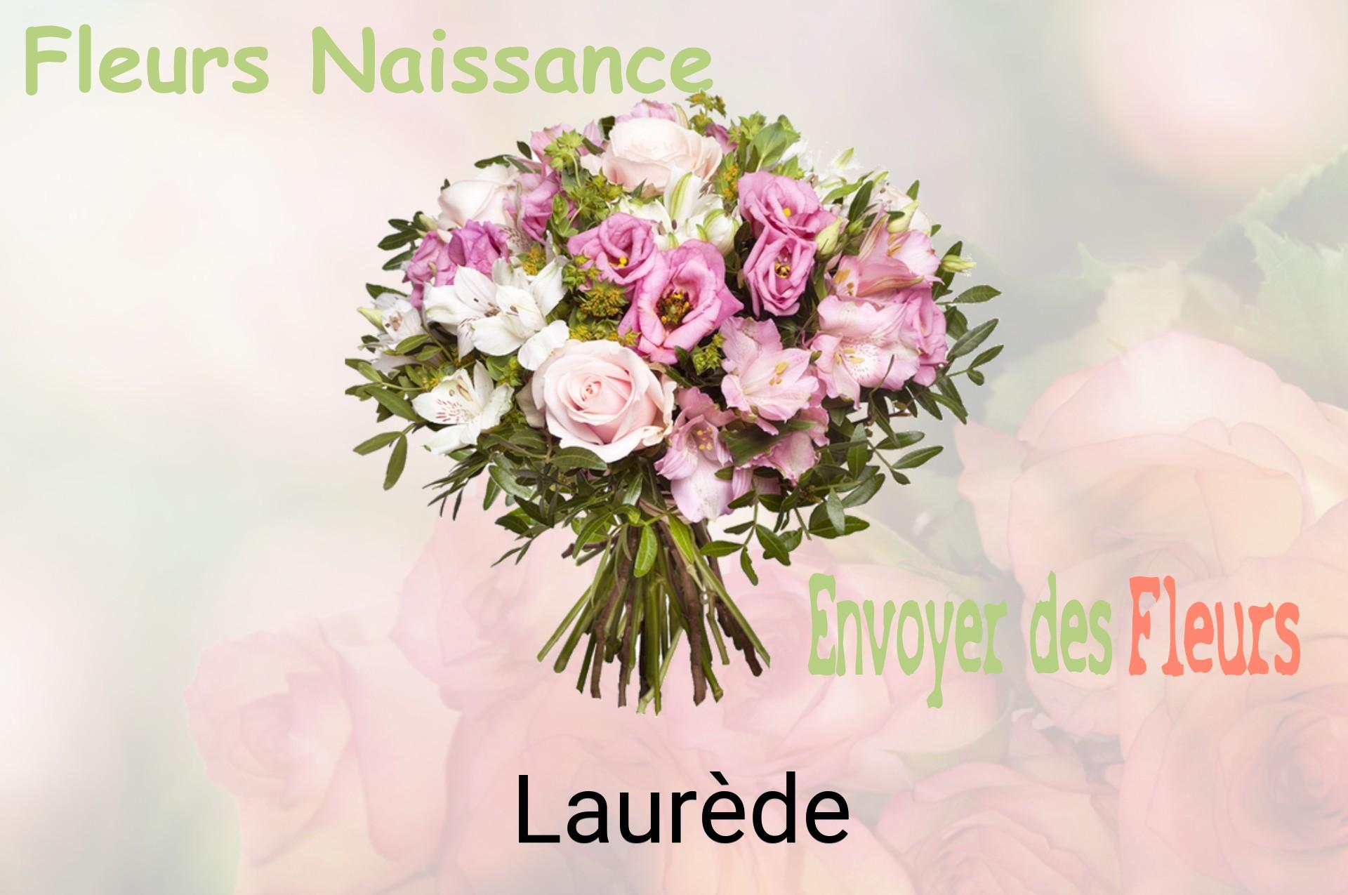 Bouquet de fleurs de naissance livré à Laurède